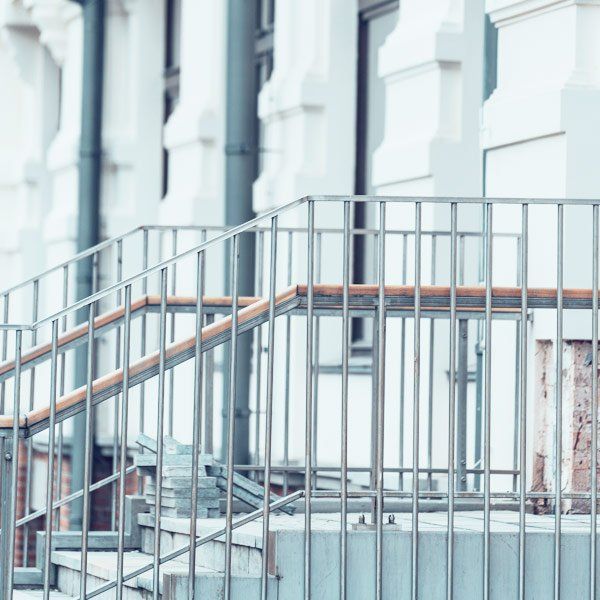 Barandilla recta de aluminio